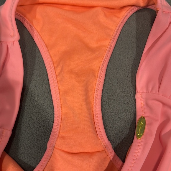 Jessica SimpsonTwo Piece Cami Flounce Fancy Back Bikini Swimsuit Peach. Size M - Picture 9 of 9